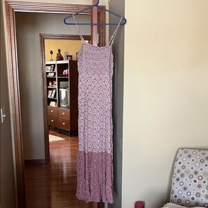 American eagle Floral Maxi Dress with Spaghetti Straps